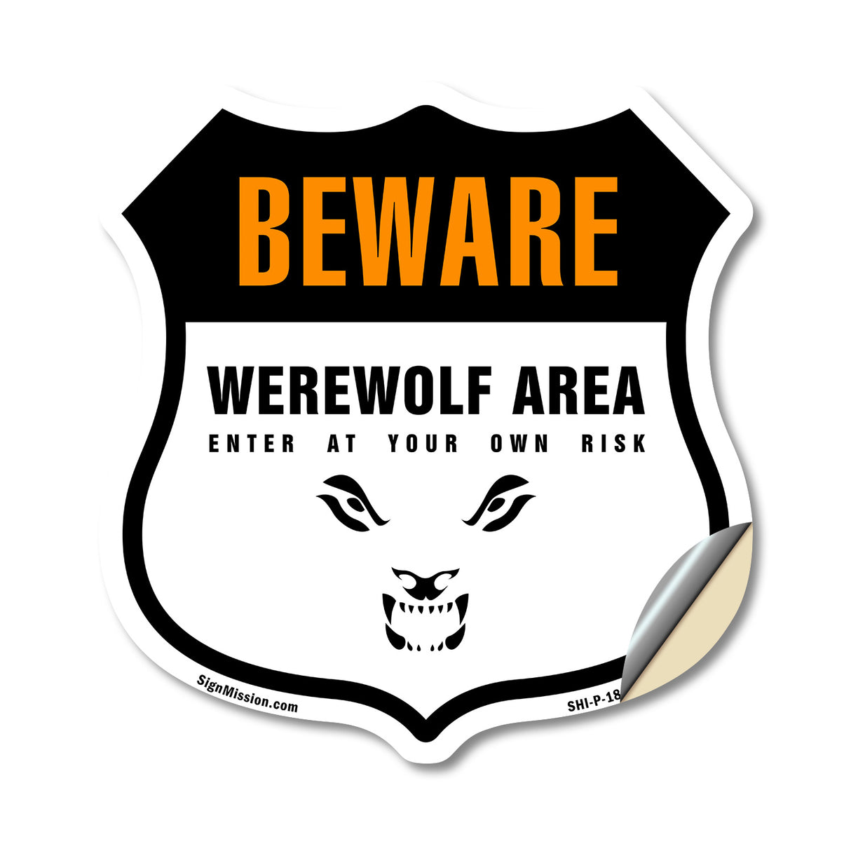 Beware Werewolf Area Enter At Your Own Risk