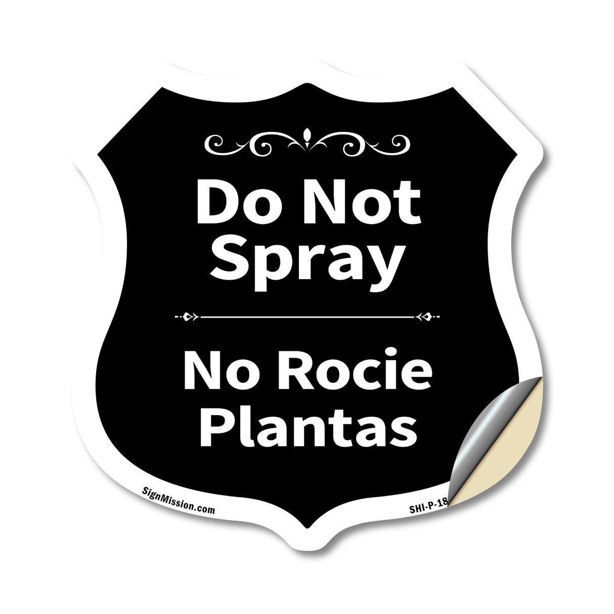 Do Not Spray Bilingual English / Spanish