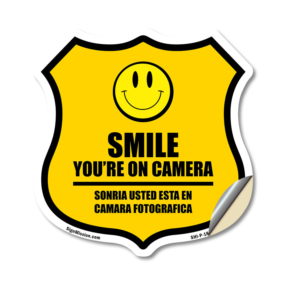 Smile You're On Camera Bilingual English / Spanish
