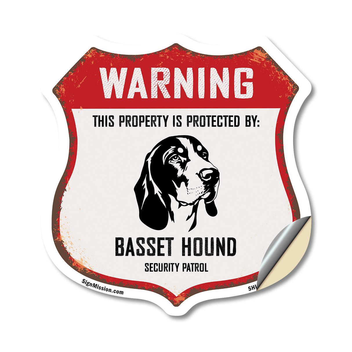 Warning This Property is Protected by Basset Hound