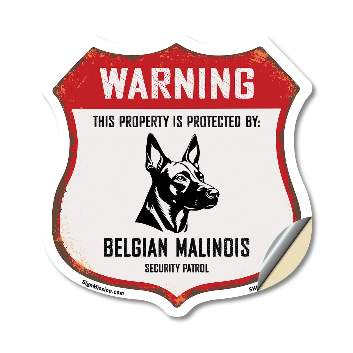 Warning This Property is Protected by Belgian Malinois