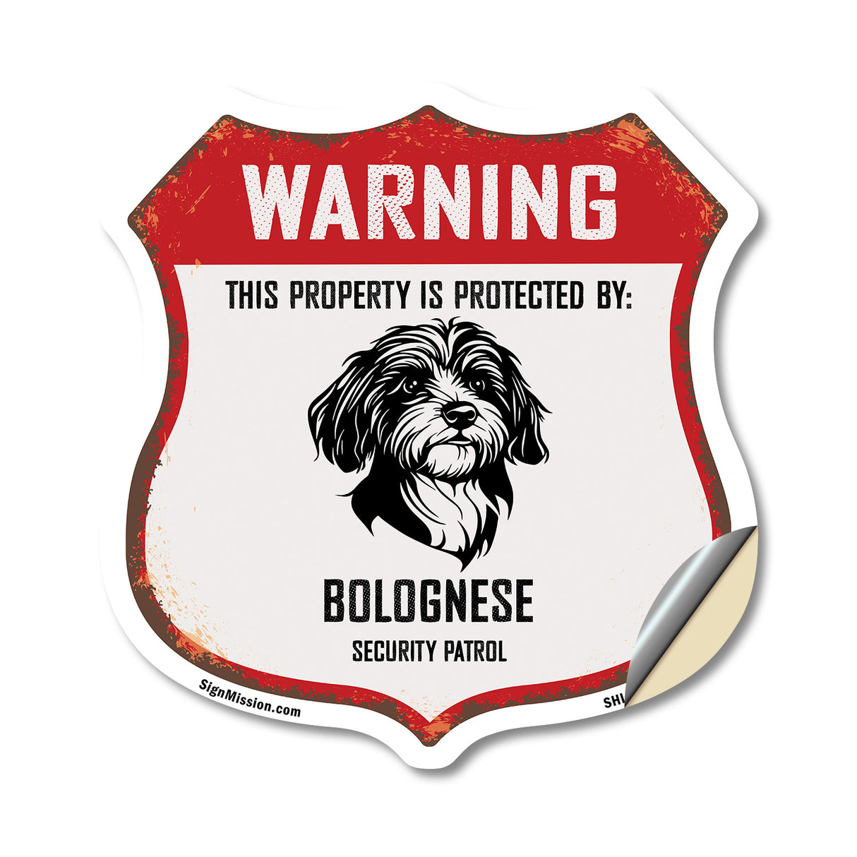 Warning This Property is Protected by Bolognese
