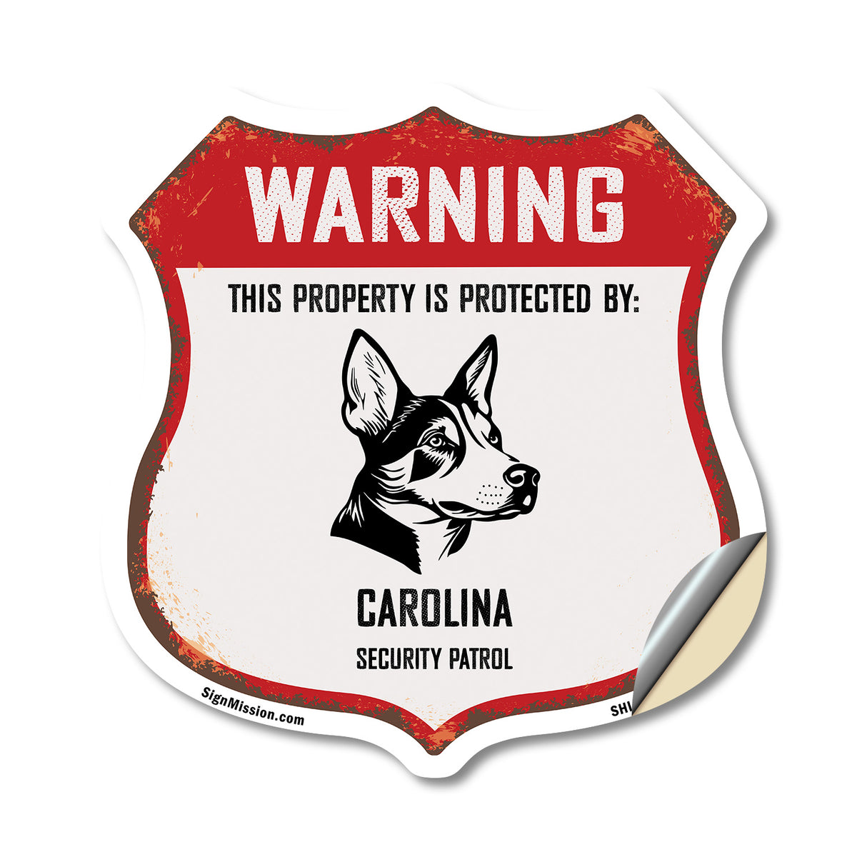Warning This Property is Protected by Carolina