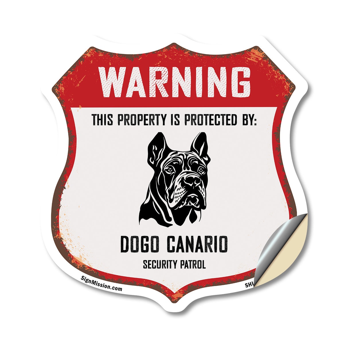 Warning This Property is Protected by Dogo Canario