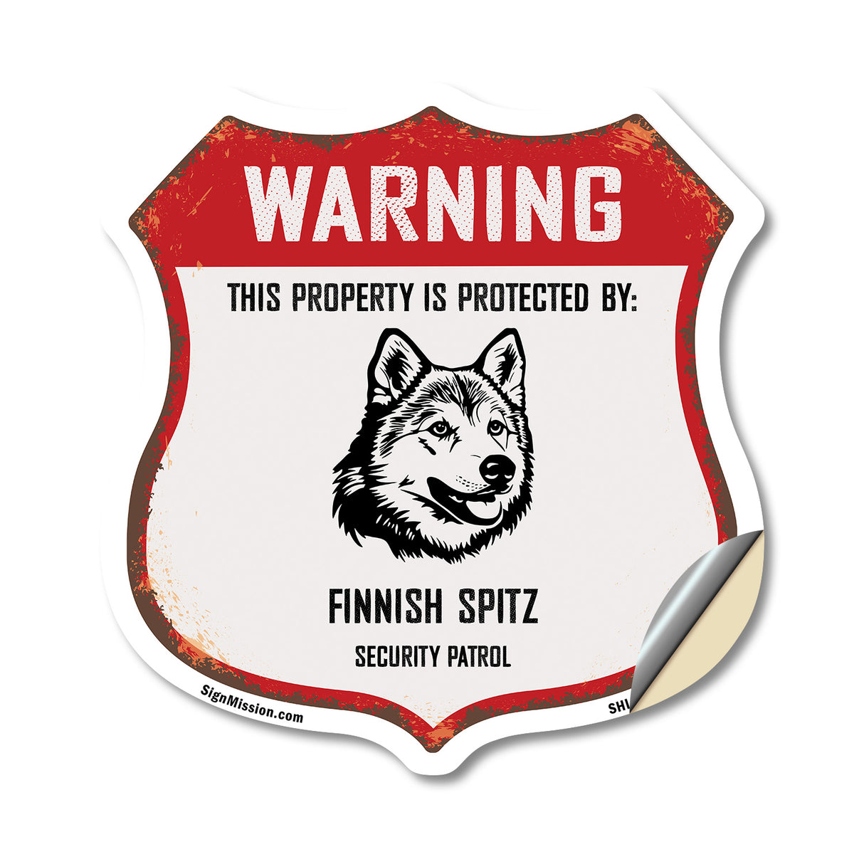 Warning This Property is Protected by Finnish Spitz