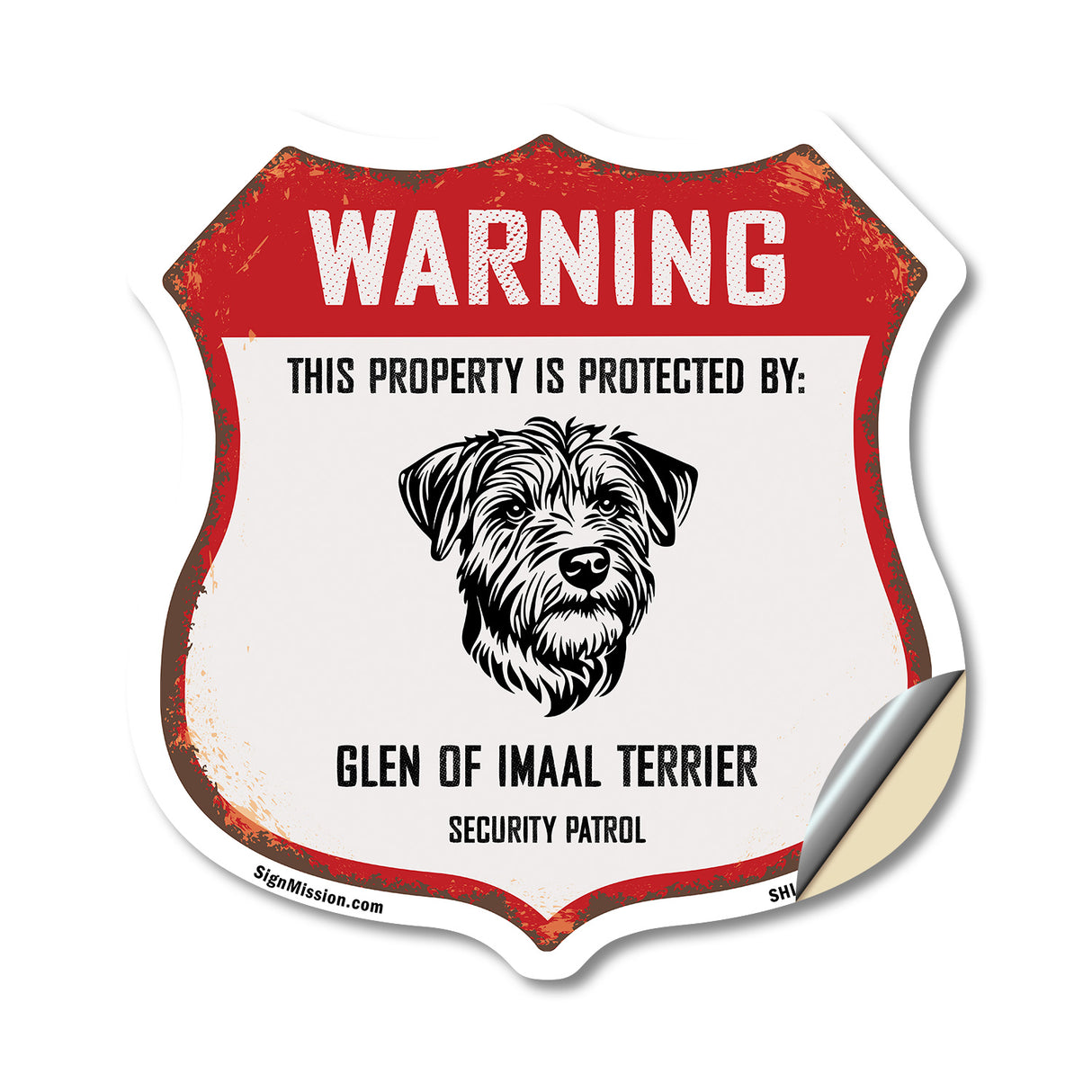 Warning This Property is Protected by Glen Of Imaal Terrier