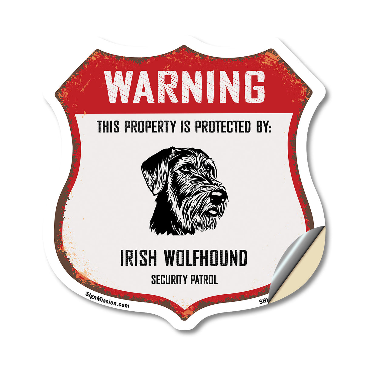 Warning This Property is Protected by Irish Wolfhound