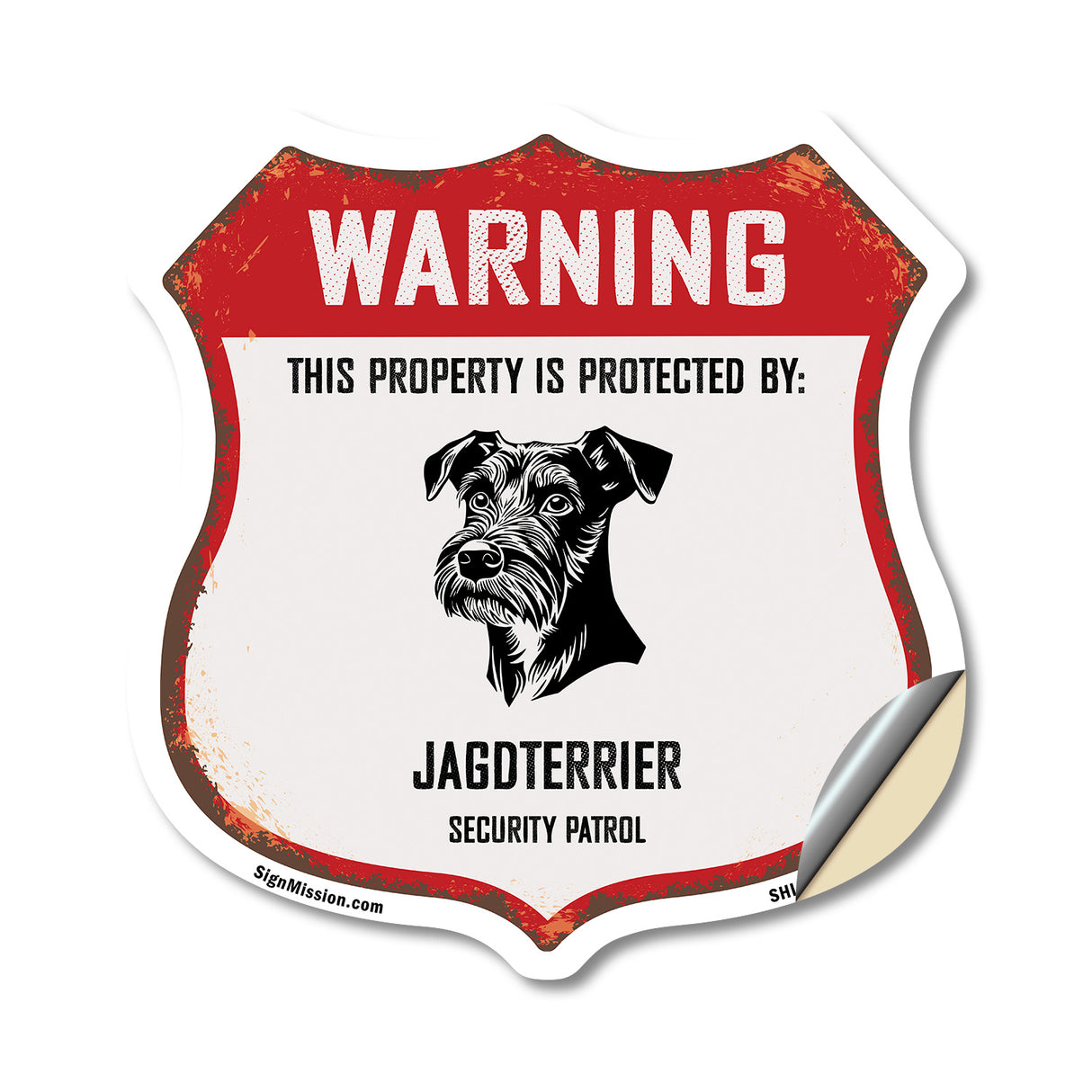 Warning This Property is Protected by Jagdterrier