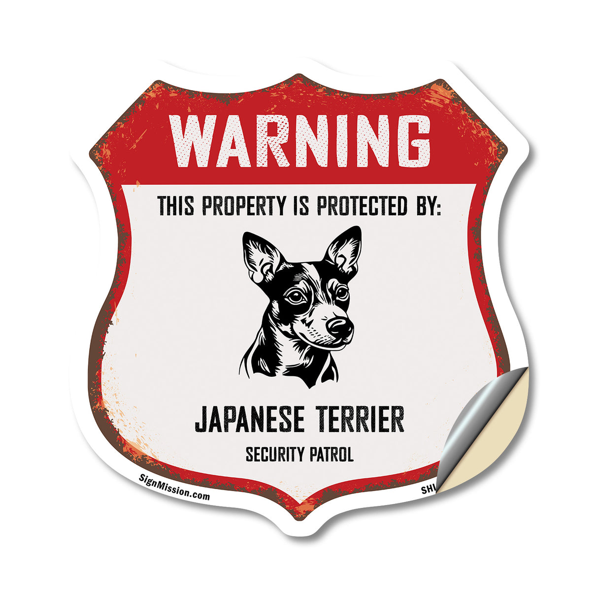 Warning This Property is Protected by Japanese Terrier