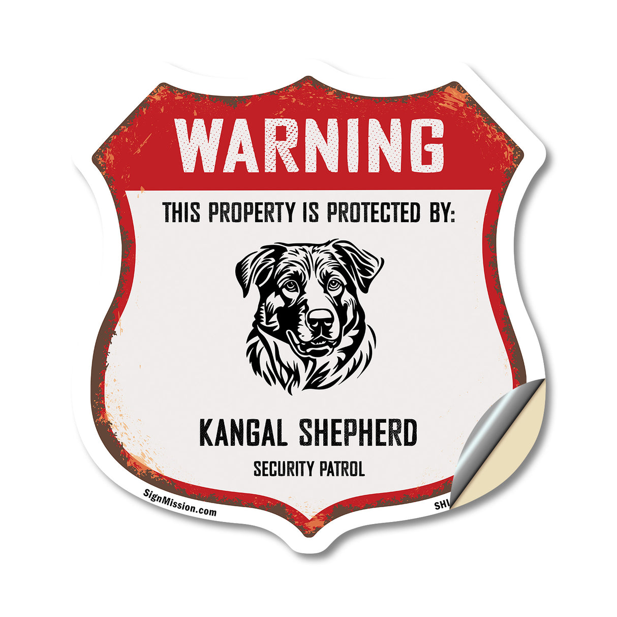 Warning This Property is Protected by Kangal Shepherd