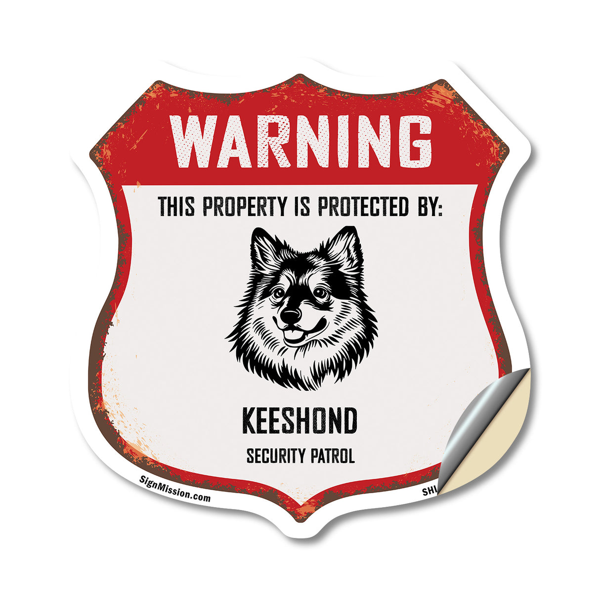 Warning This Property is Protected by Keeshond