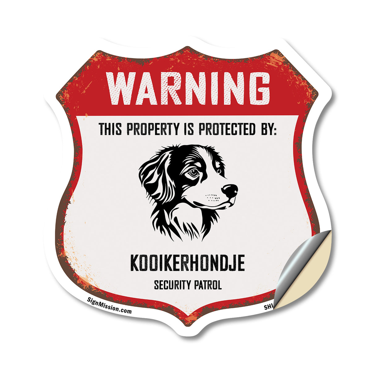 Warning This Property is Protected by Kooikerhondje