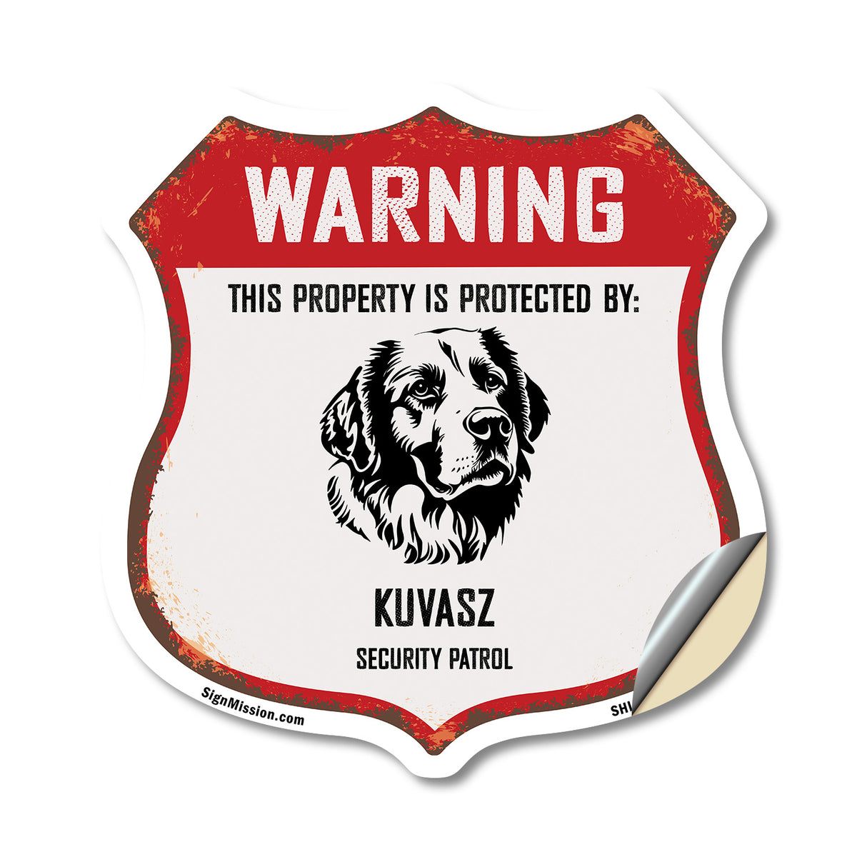 Warning This Property is Protected by Kuvasz