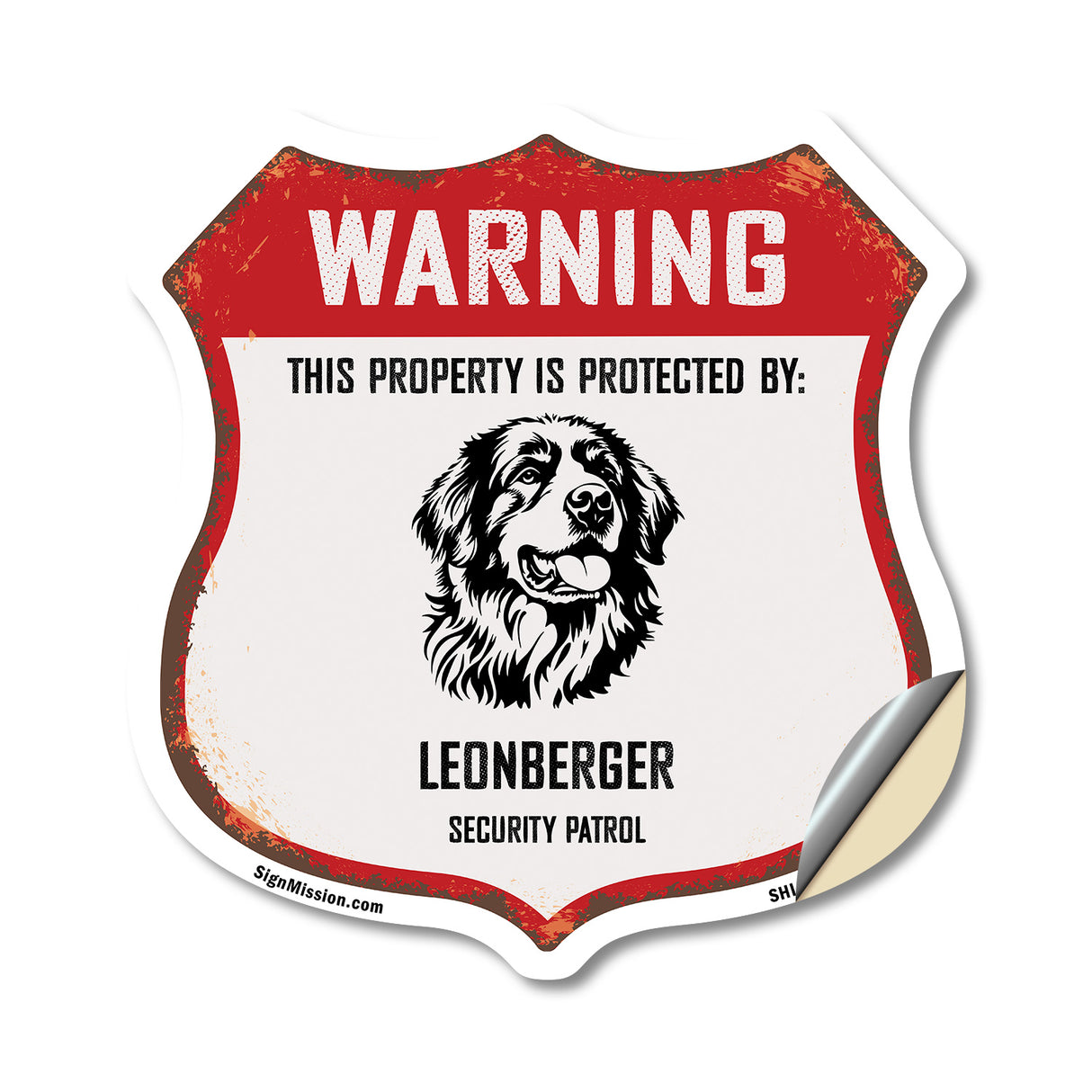 Warning This Property is Protected by Leonberger