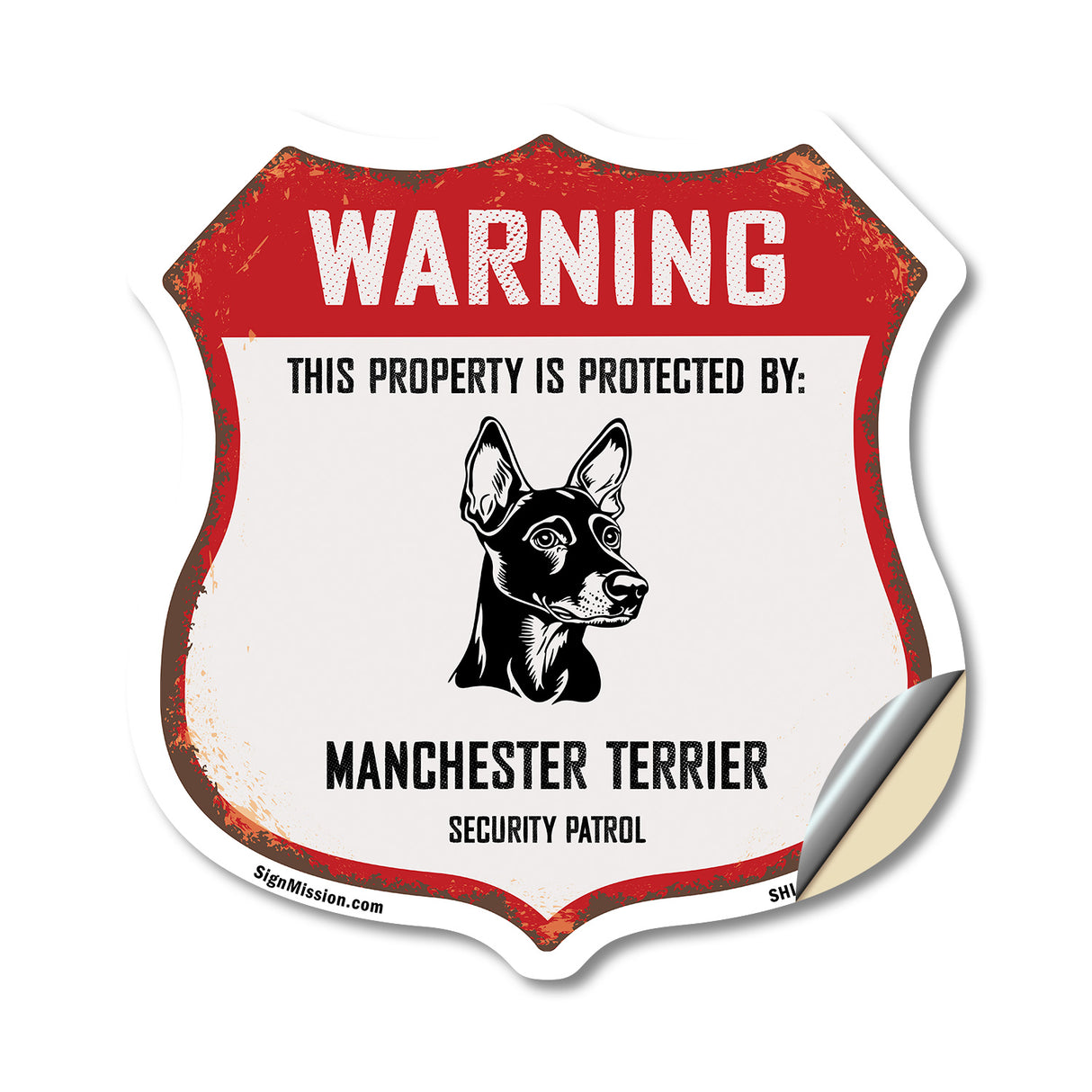 Warning This Property is Protected by Manchester Terrier