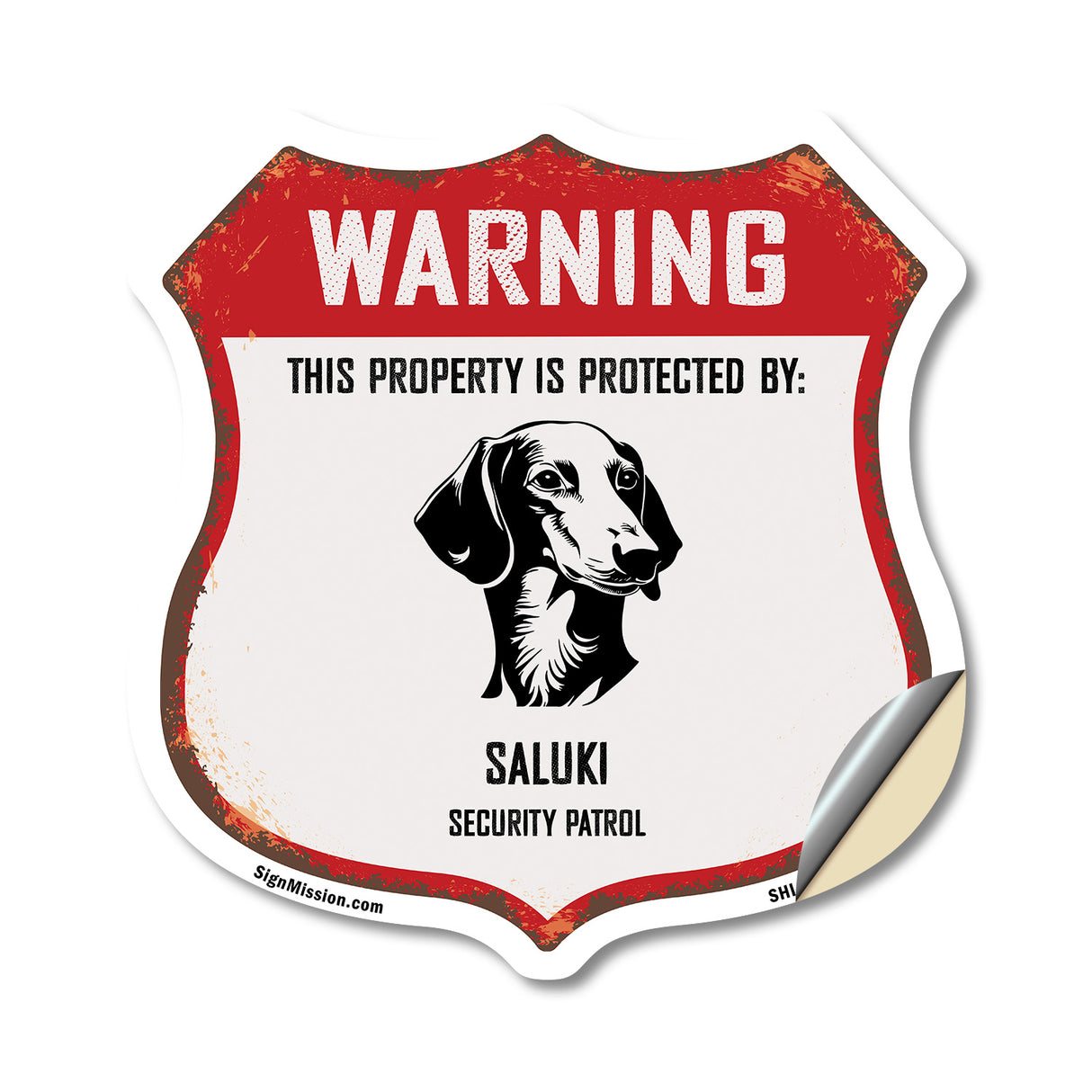 Warning This Property is Protected by Saluki
