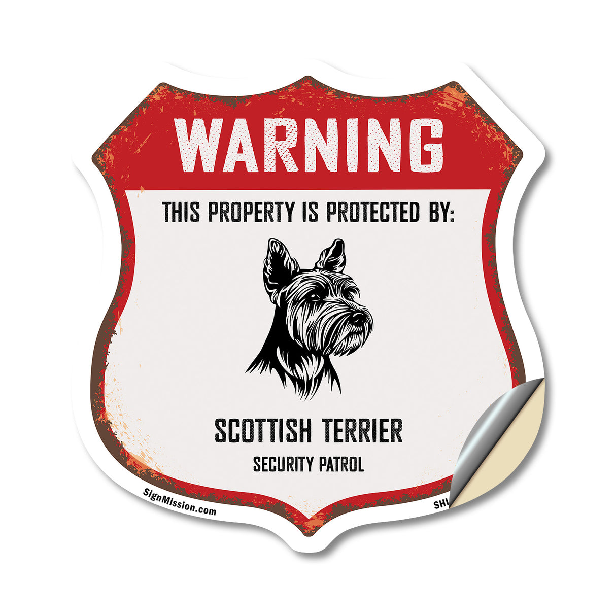 Warning This Property is Protected by Scottish Terrier