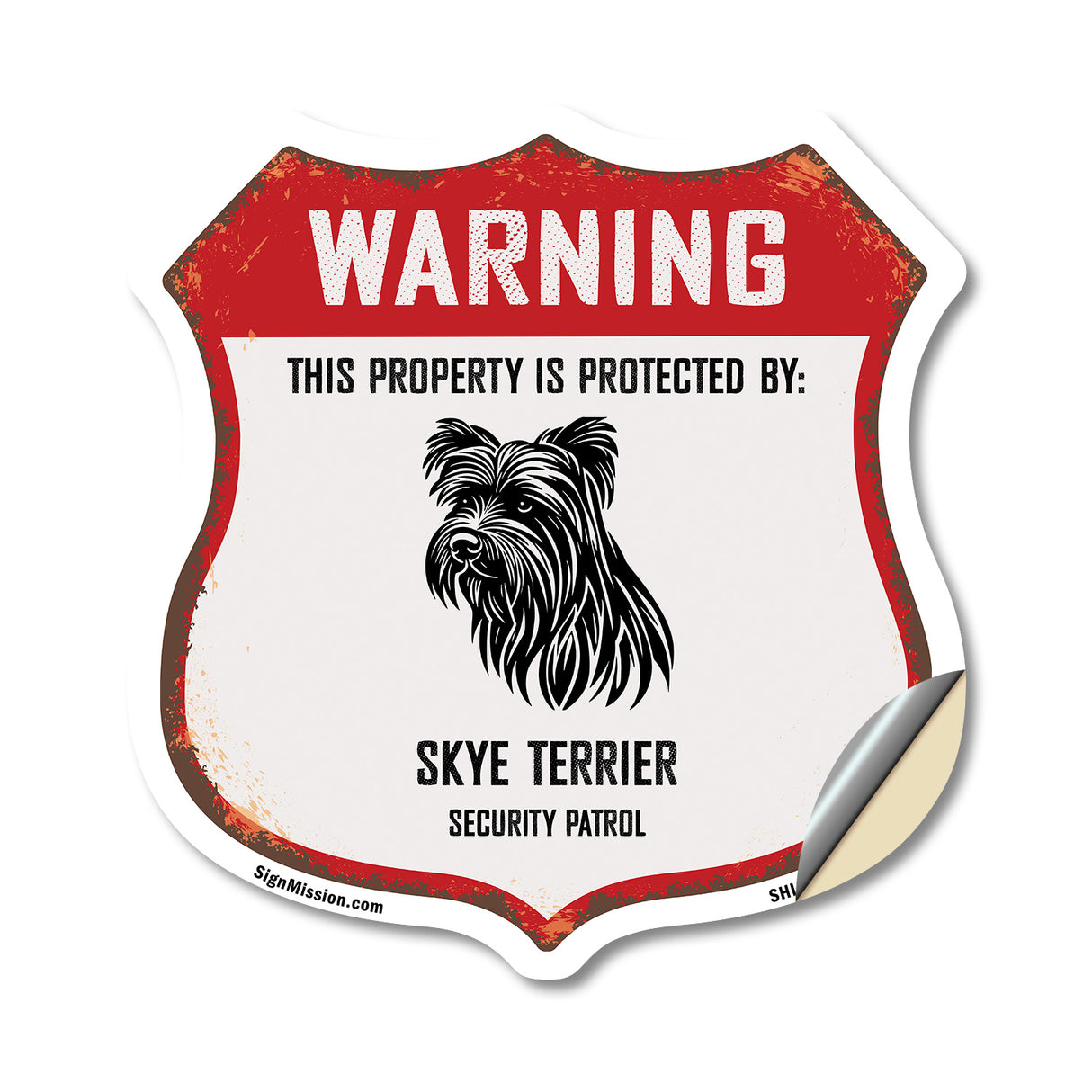 Warning This Property is Protected by Skye Terrier