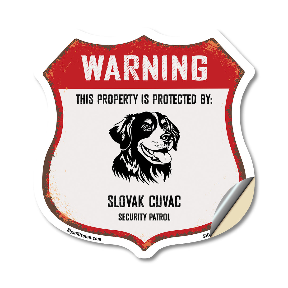 Warning This Property is Protected by Slovak Cuvac