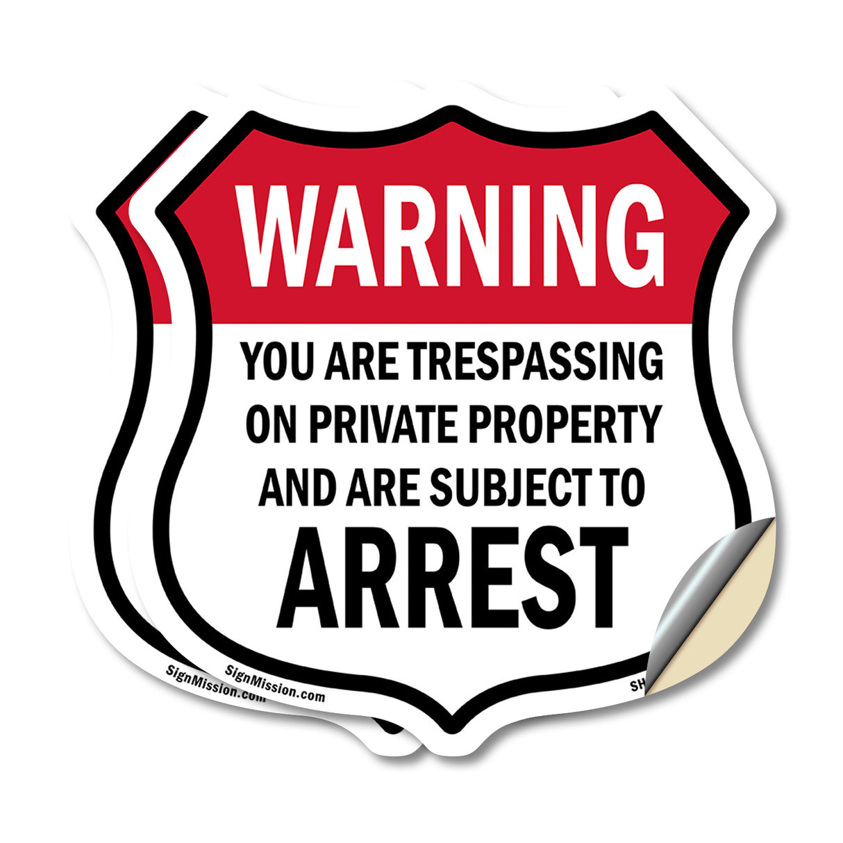 No Trespassing Warning You Are Trespassing On Private Property And Are Subject To Arrest