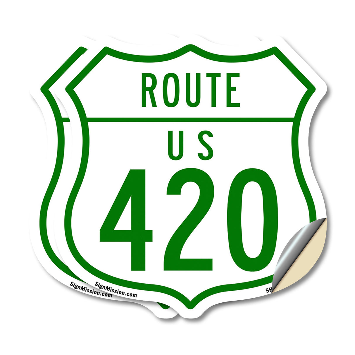 Route Marker Shield Sign Us 420