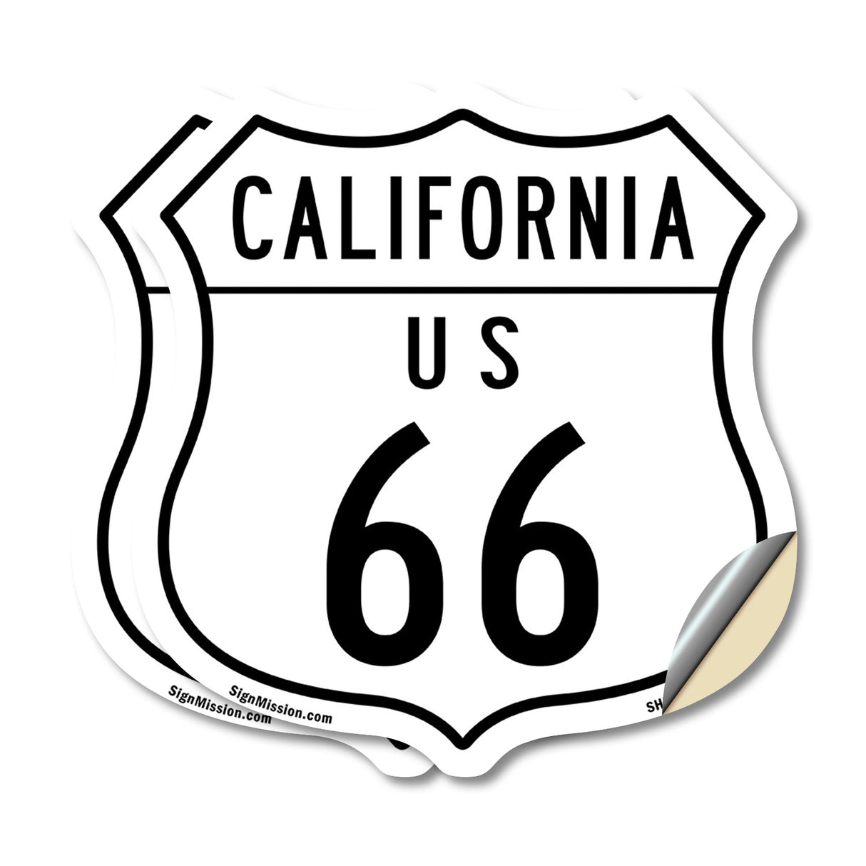 California Route Marker Shield Sign Us 66