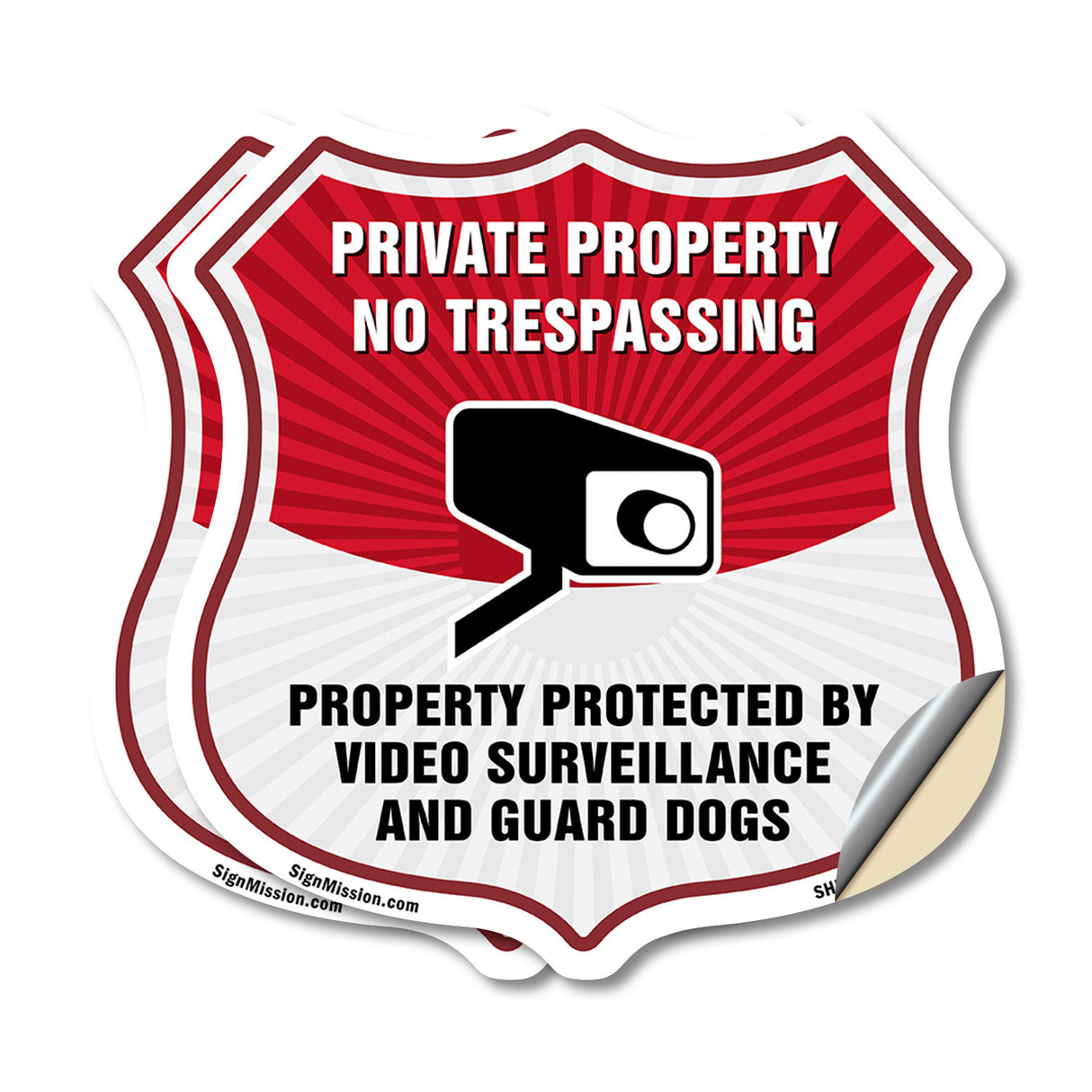 Private Property No Trespassing Property Protected By Video Surveillance And Guard Dogs