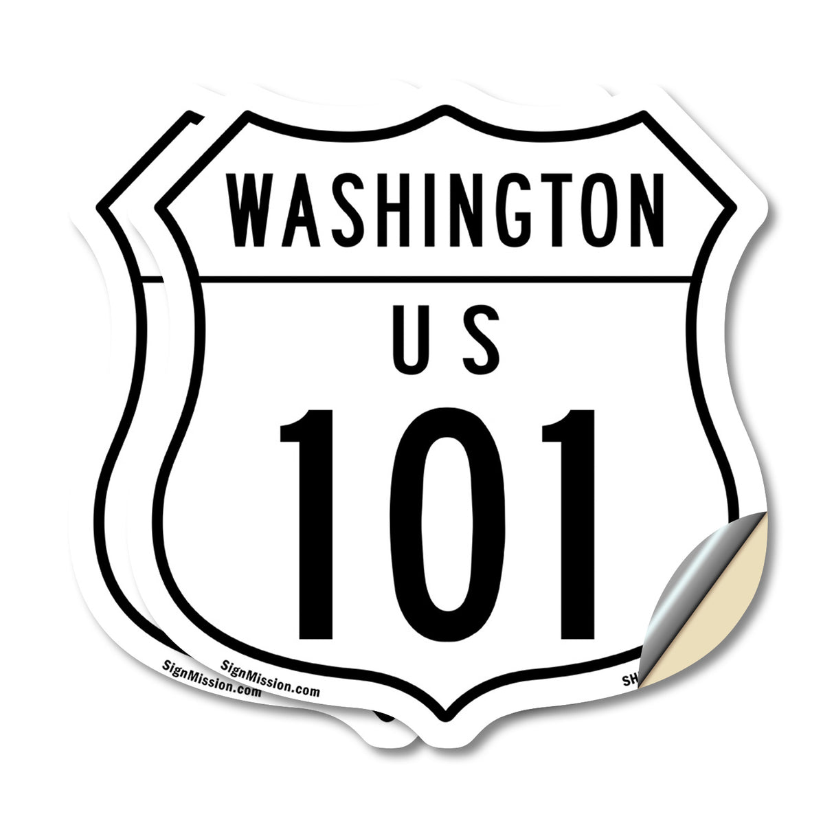 Washington Route Marker Shield Sign Us 101