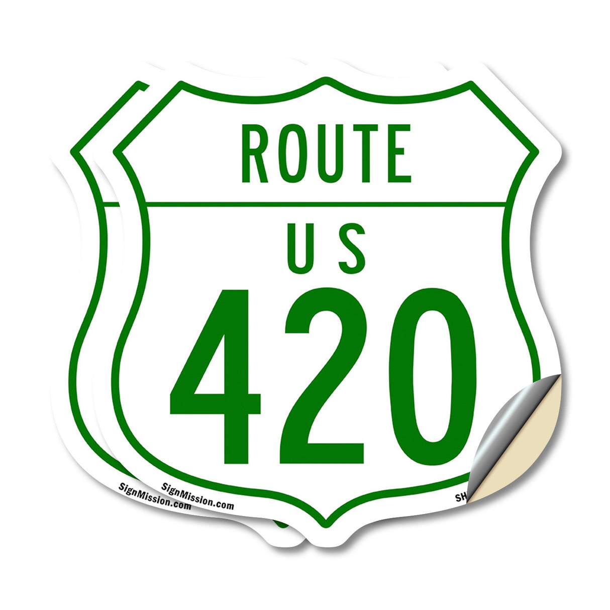 Route Marker Shield Sign Us 420