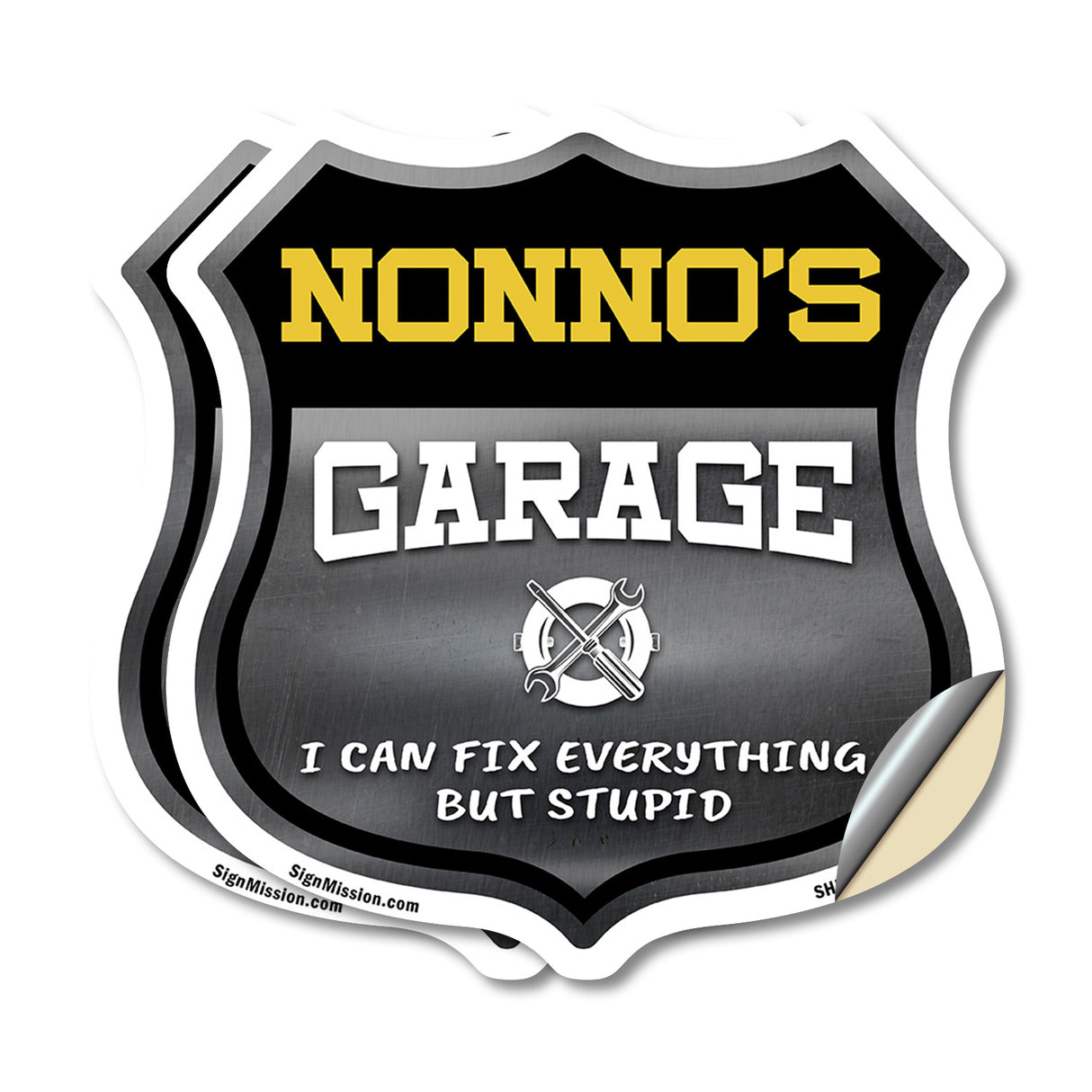 Nonno's Garage I Can Fix Everything But Stupid