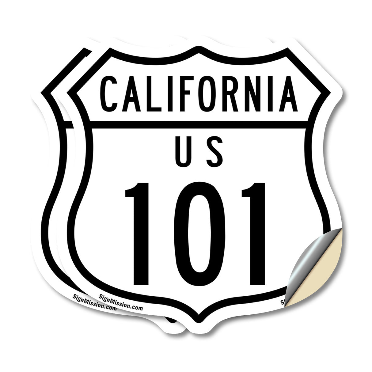 California Route Marker Shield Sign Us 101