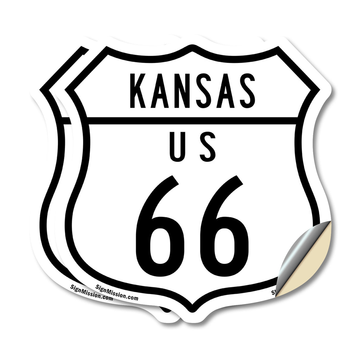 Kansas Route Marker Shield Sign Us 66