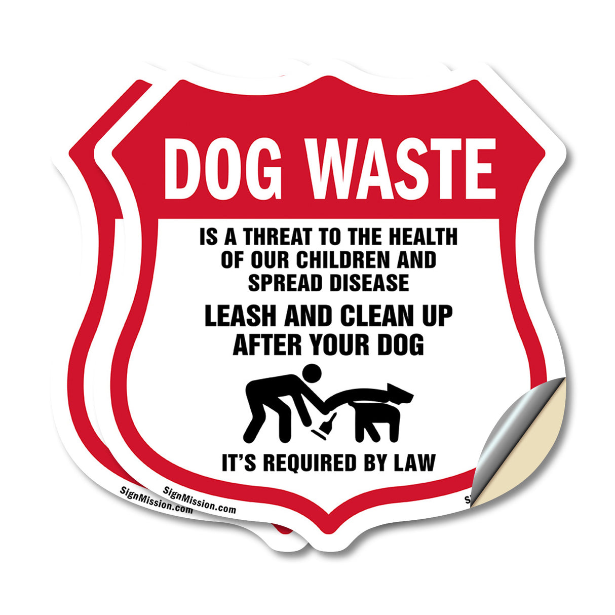 Dog Poop Dog Waste Is A Threat To The Health Of Our Children. Leash And Clean Up After Your Dog