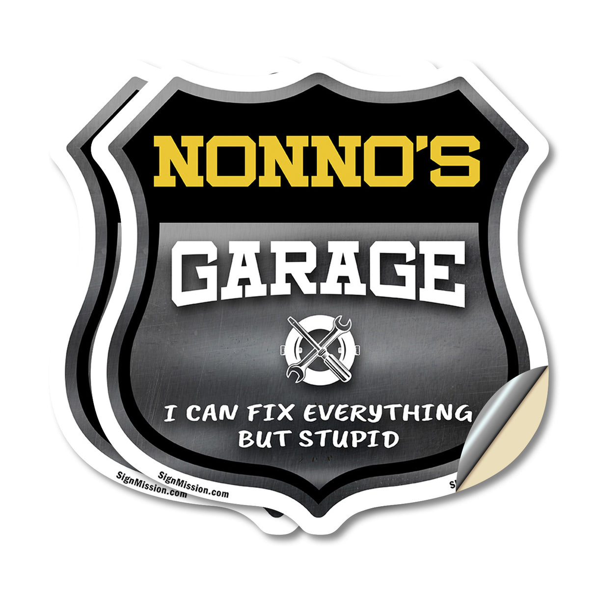 Nonno's Garage I Can Fix Everything But Stupid