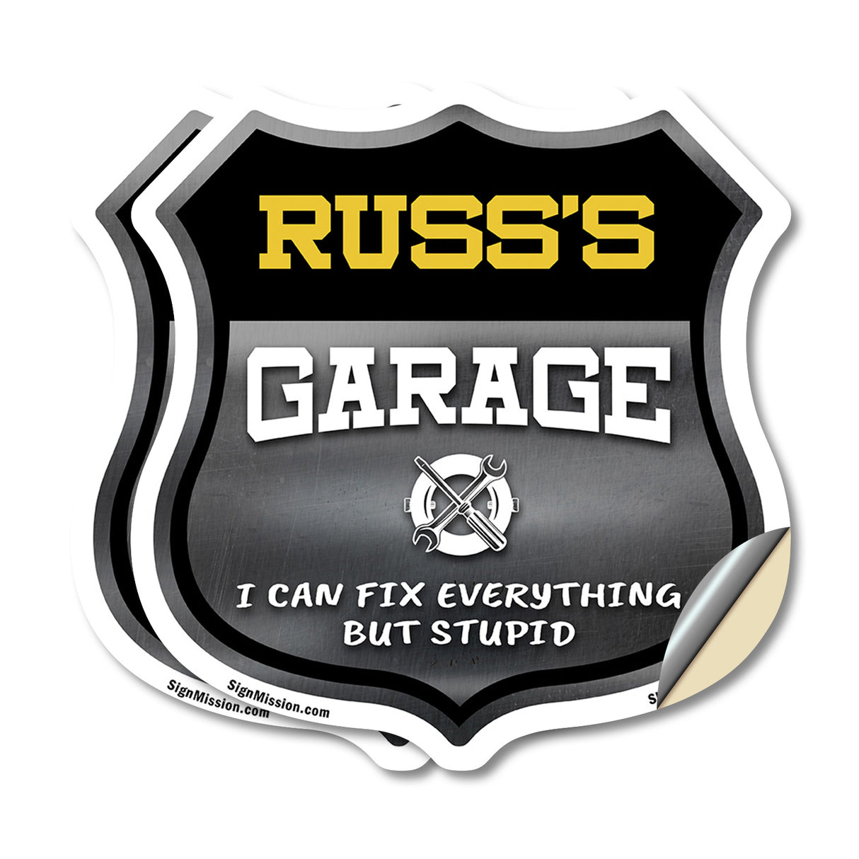 Russ's Garage I Can Fix Everything But Stupid