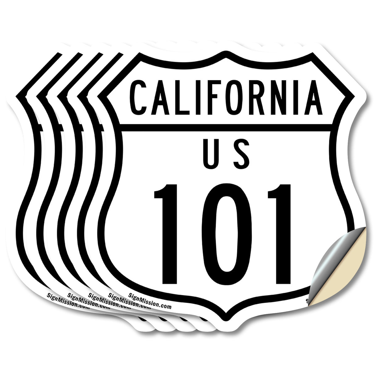 California Route Marker Shield Sign Us 101