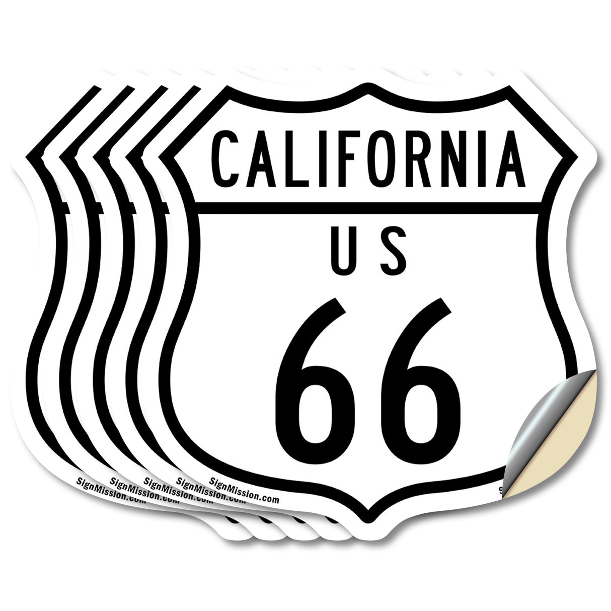 California Route Marker Shield Sign Us 66