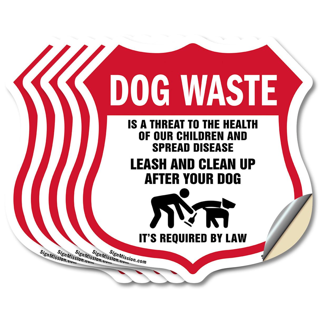 Dog Poop Dog Waste Is A Threat To The Health Of Our Children. Leash And Clean Up After Your Dog