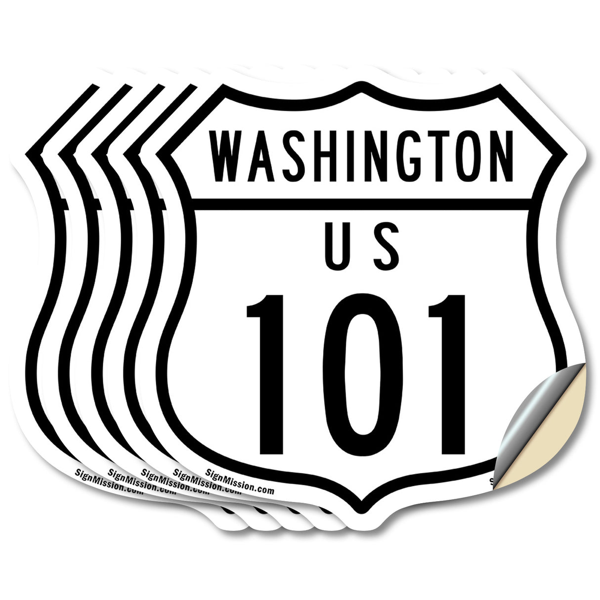 Washington Route Marker Shield Sign Us 101