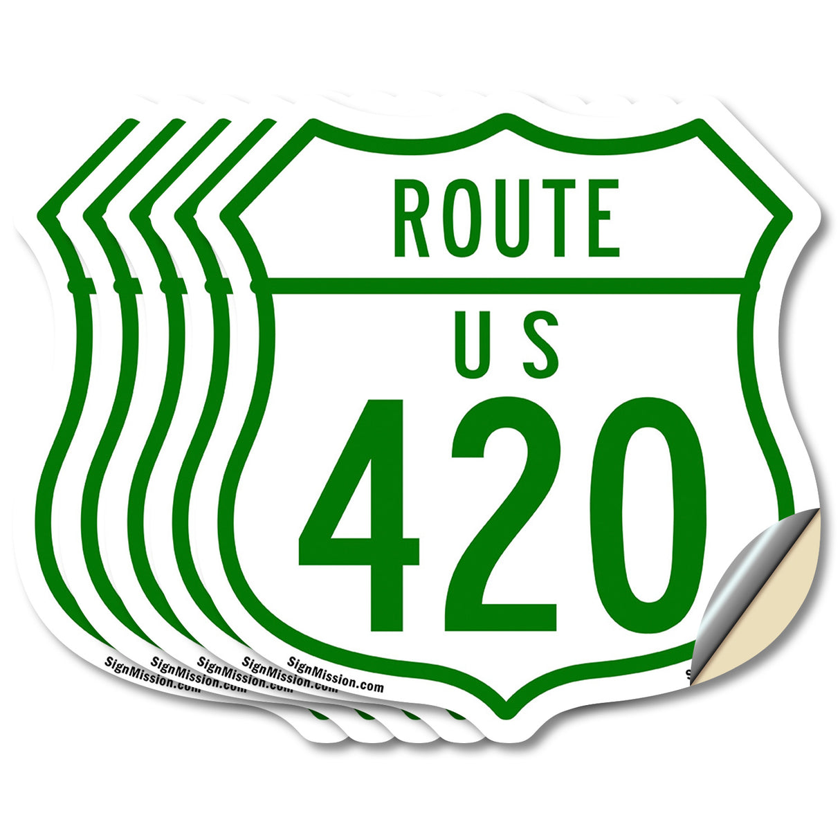 Route Marker Shield Sign Us 420