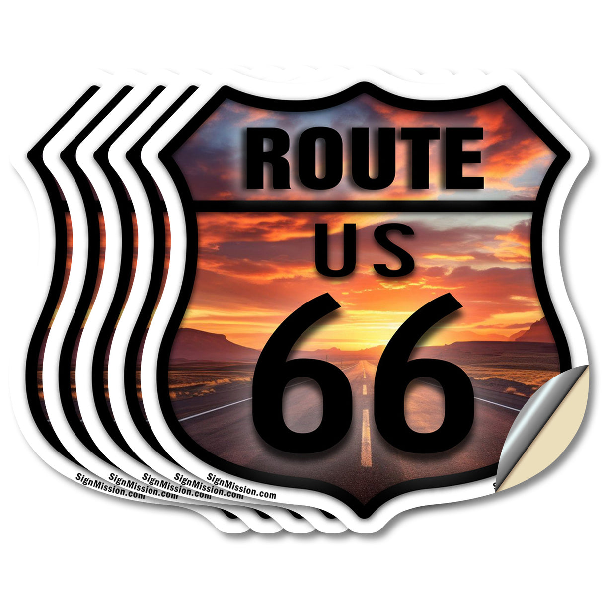 Route Us 66 Sunset