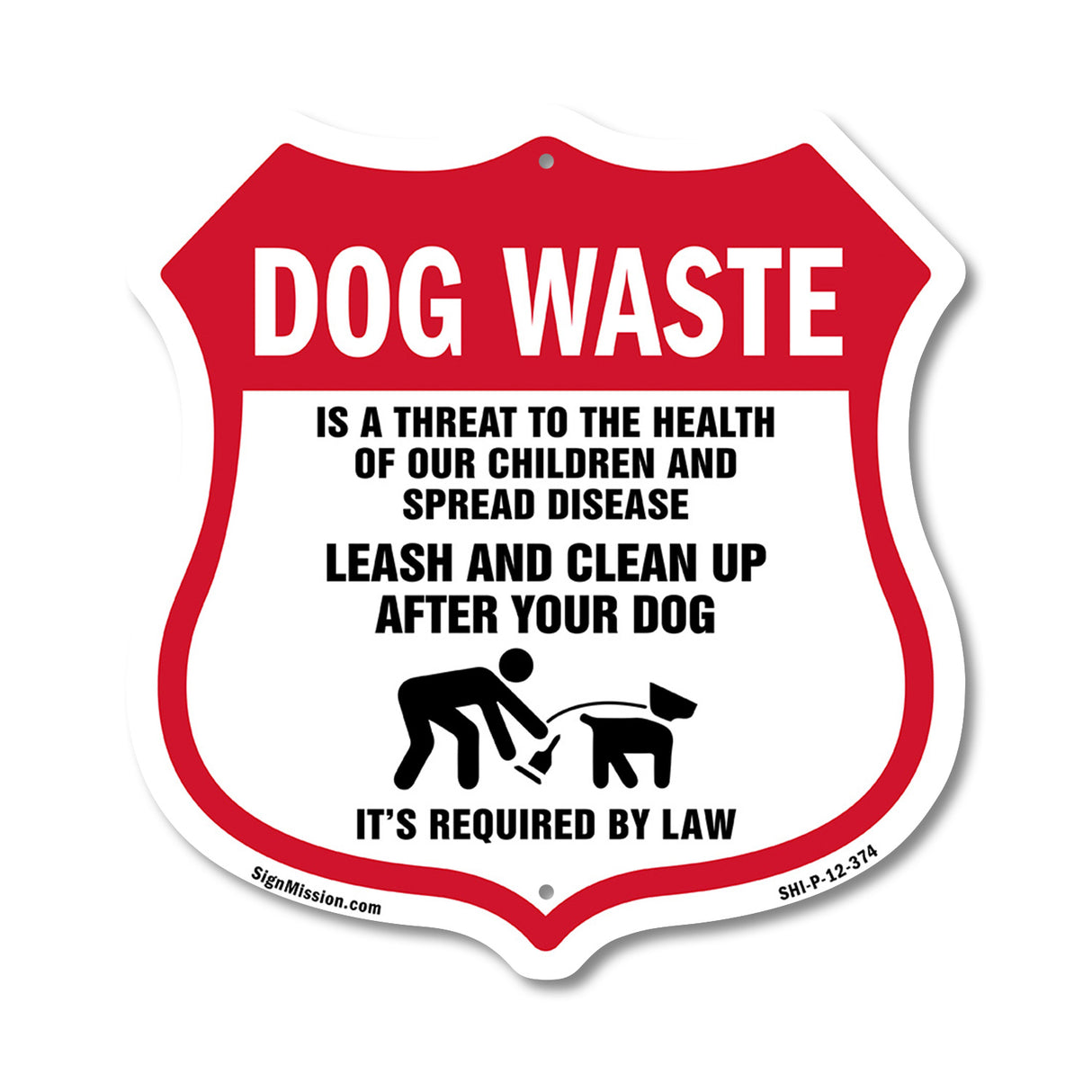 Dog Poop Dog Waste Is A Threat To The Health Of Our Children. Leash And Clean Up After Your Dog