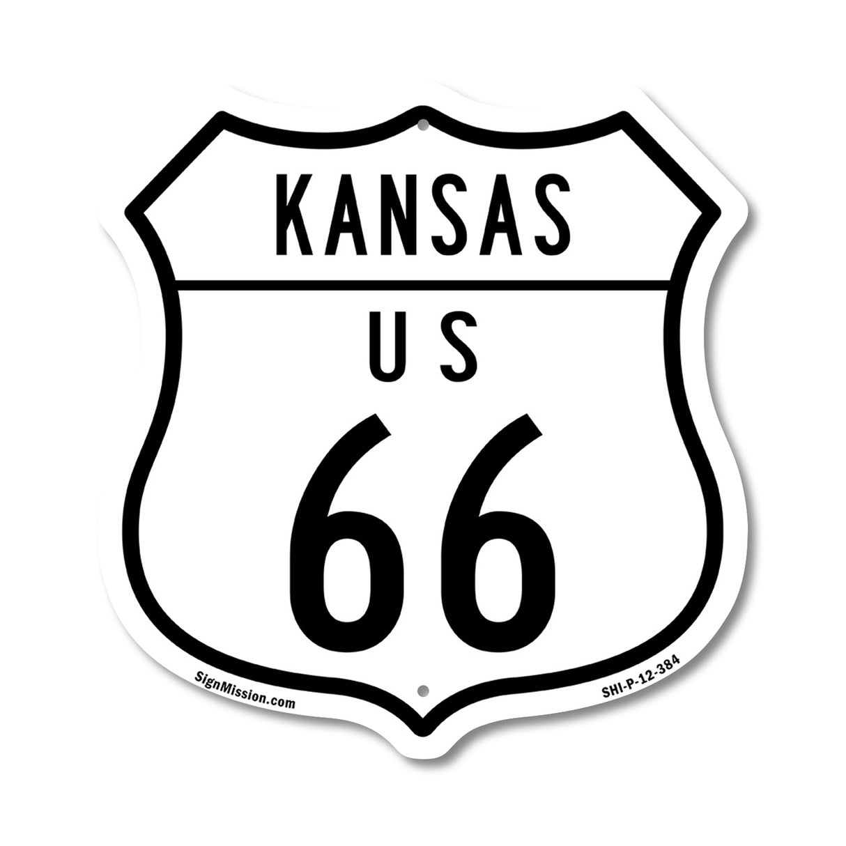 Kansas Route Marker Shield Sign Us 66