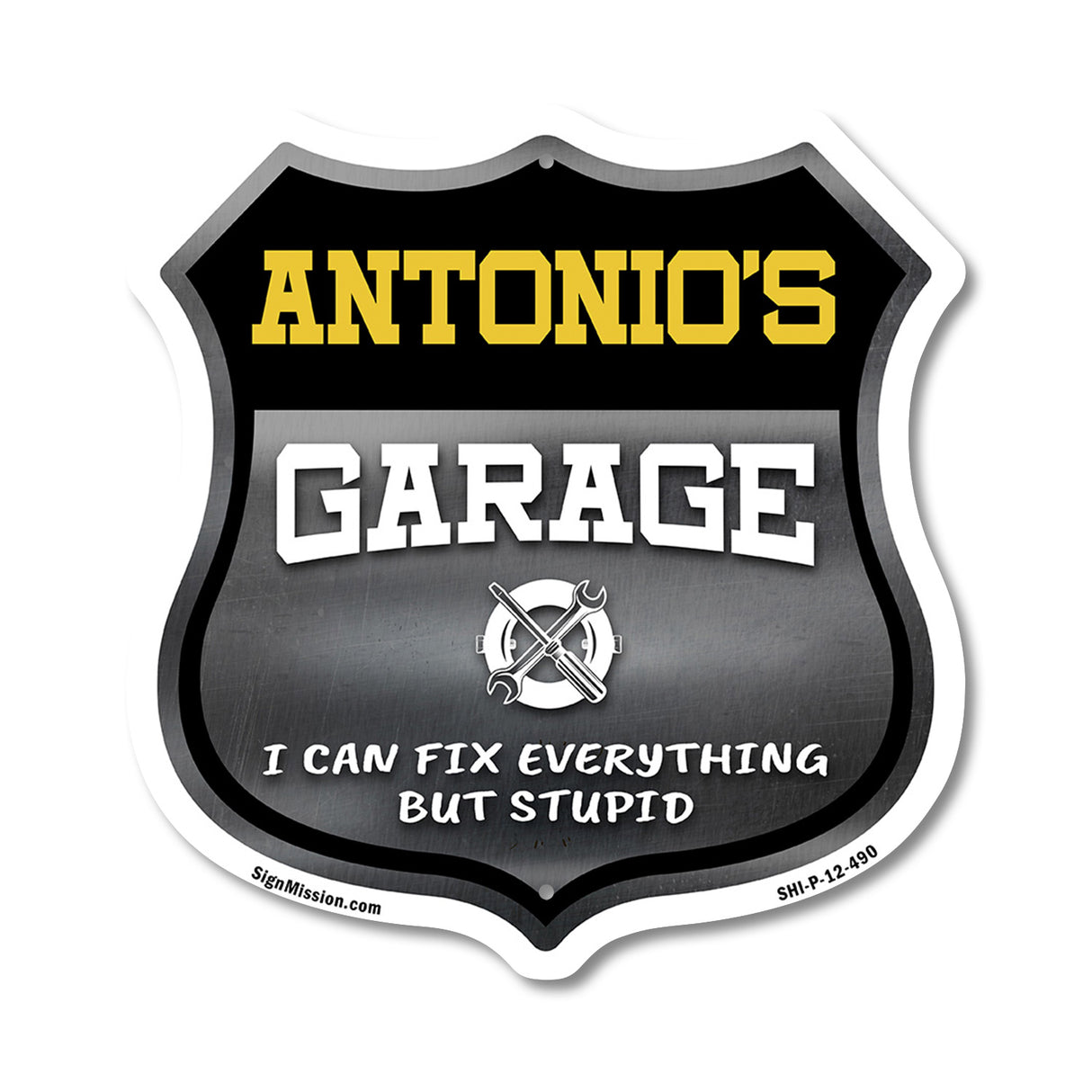 Antonio's Garage I Can Fix Everything But Stupid
