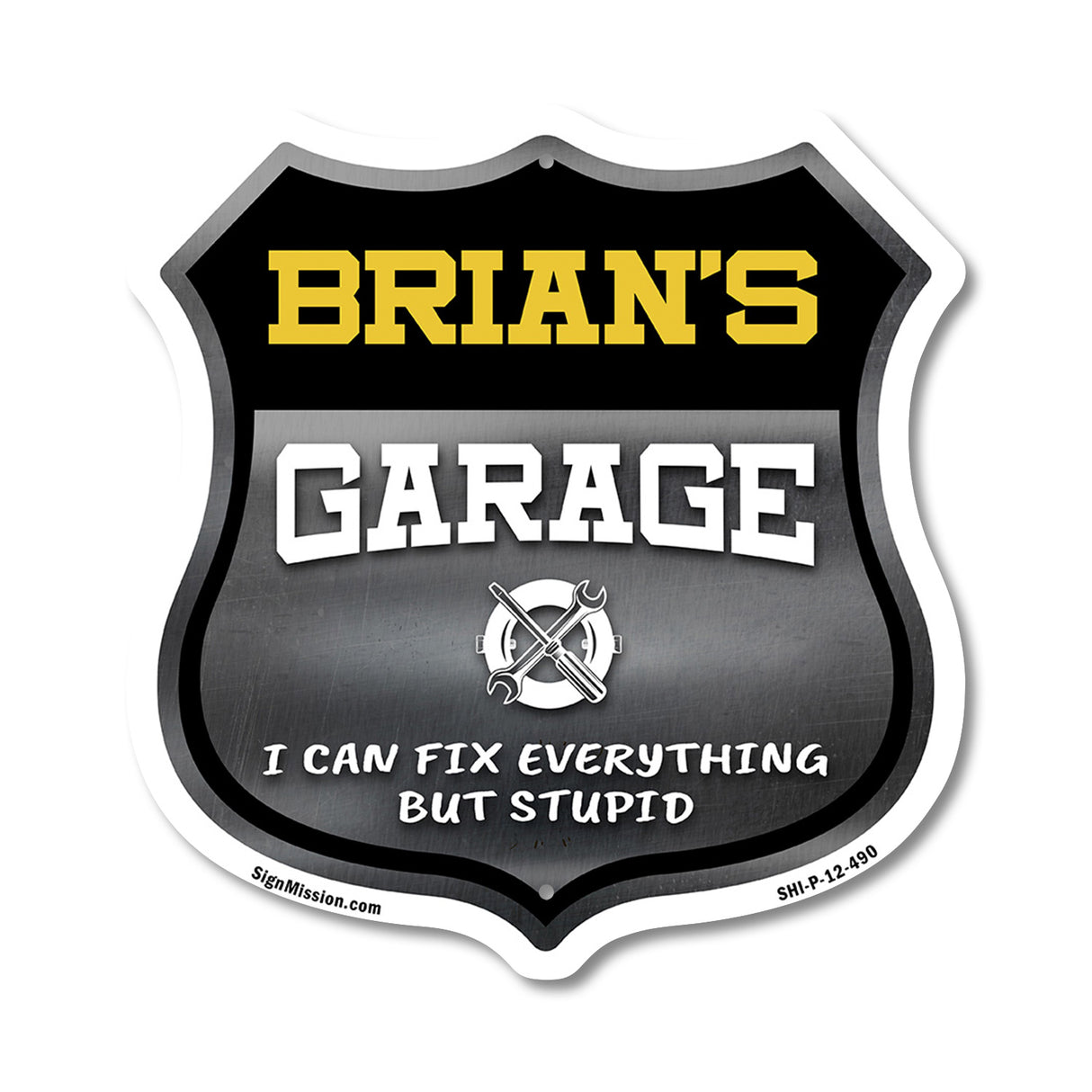 Brian's Garage I Can Fix Everything But Stupid