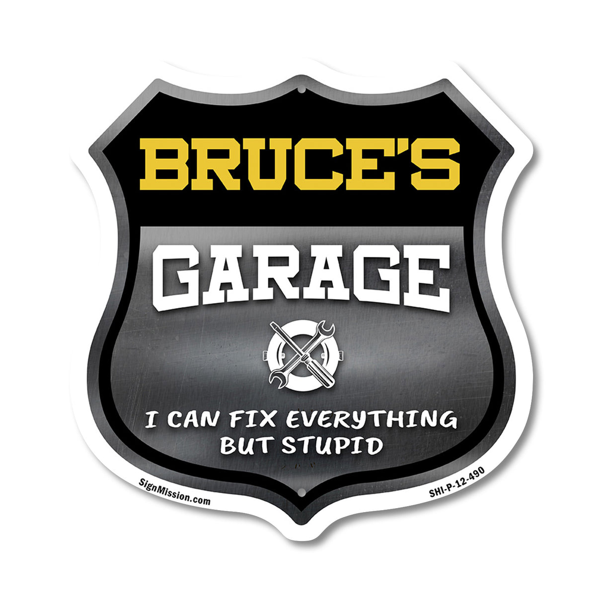 Bruce's Garage I Can Fix Everything But Stupid