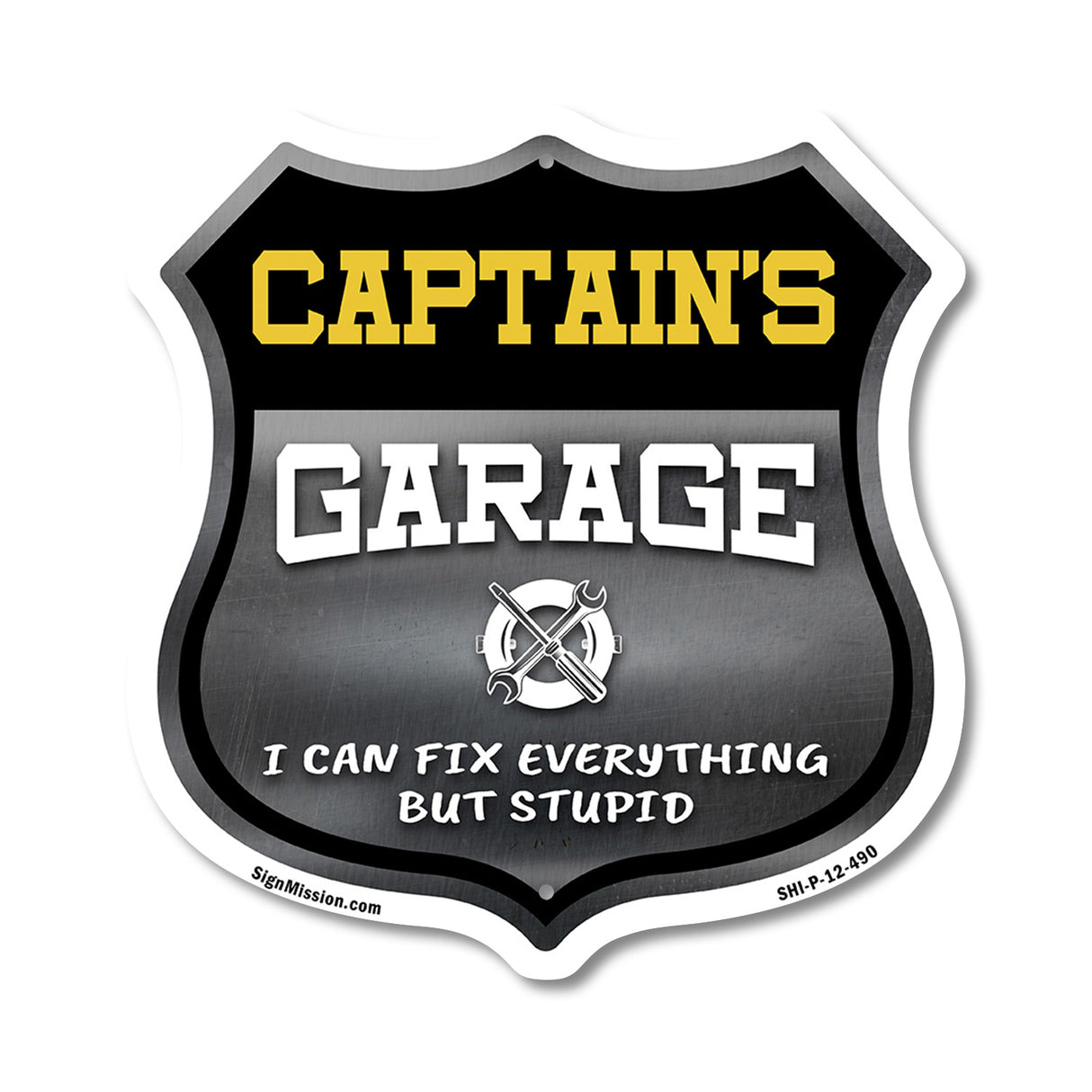 Captain's Garage I Can Fix Everything But Stupid