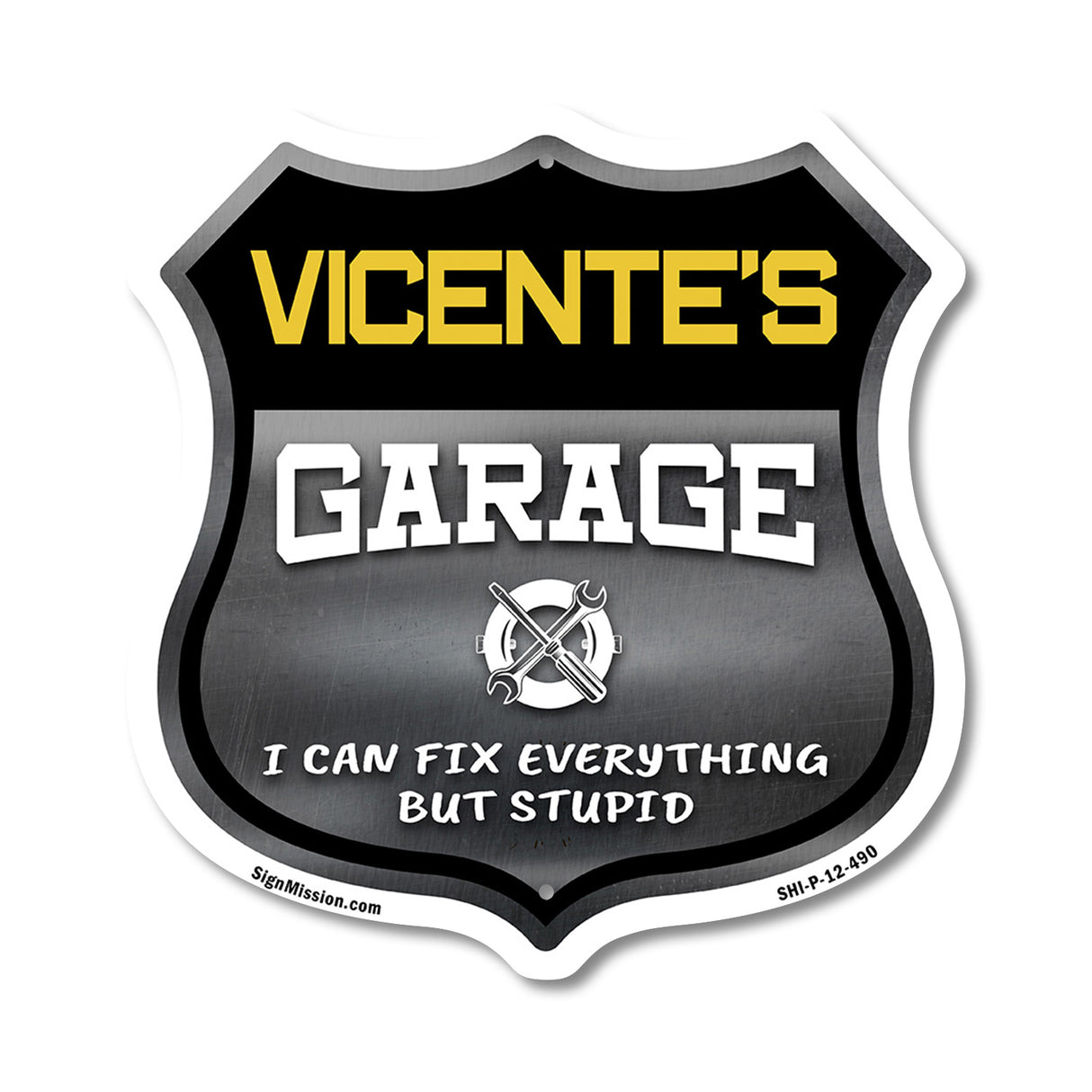 Vicente's Garage I Can Fix Everything But Stupid