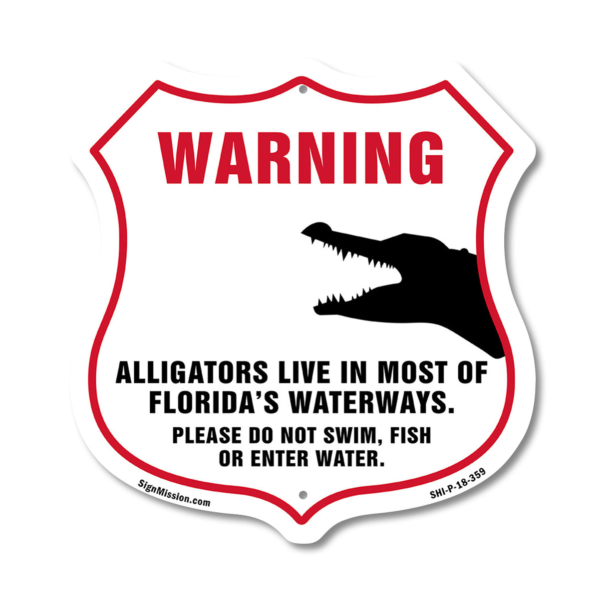 Alligator Warning Warning Alligators Live In Most Of Florida's Waterways. Please Do Not Swim Fish Or Enter Water