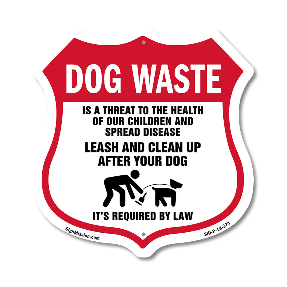 Dog Poop Dog Waste Is A Threat To The Health Of Our Children. Leash And Clean Up After Your Dog